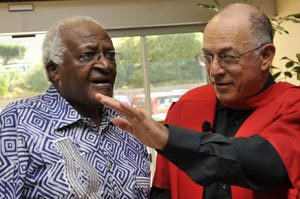 Forward thinking: Archbishop Emeritus Desmond Tutu was one of the guests at Professor Solomon Benatar's valedictory lecture on global health