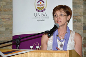 Accolade: UNISA's Department of Information Science's Alumnus of the Year 2011, Gwenda Thomas, the executive director of UCT Libraries.