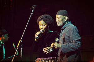 Golden oldies: Letta Mbulu and Caiphus Semenya stole the show as they performed some of their best-loved hits for an appreciative audience at the UCT Alumni Concert.