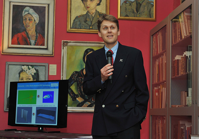 Prof Arnaud Malan at the recent CafÃ© Scientifique talk at the Irma Stern Museum.