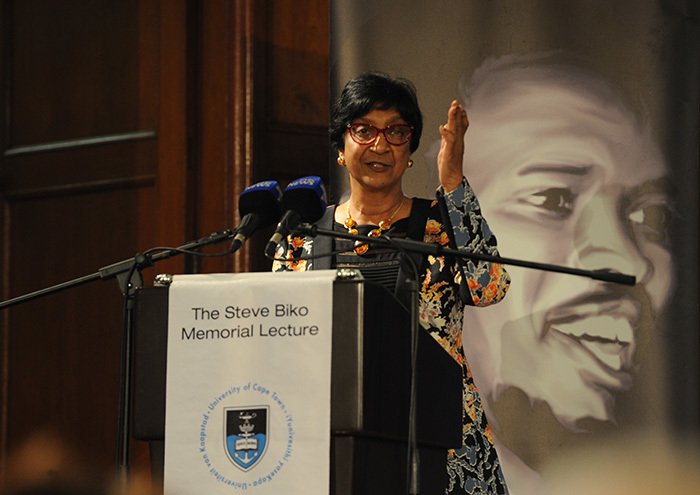Former UN High Commissioner for Human Rights, Navi Pillay expressed her concern with the South African government's waning interest in human rights issues in the international arena.