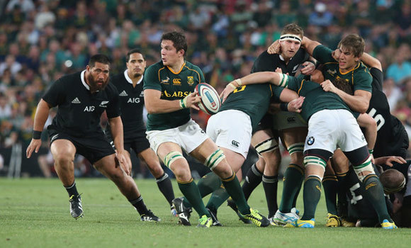 Which players adapted better to jet lag in this match between Springboks and the All Blacks?