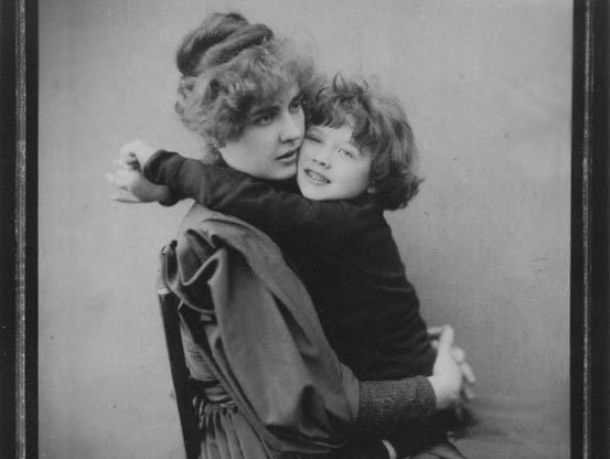 Constance and her son, Cyril Wilde.