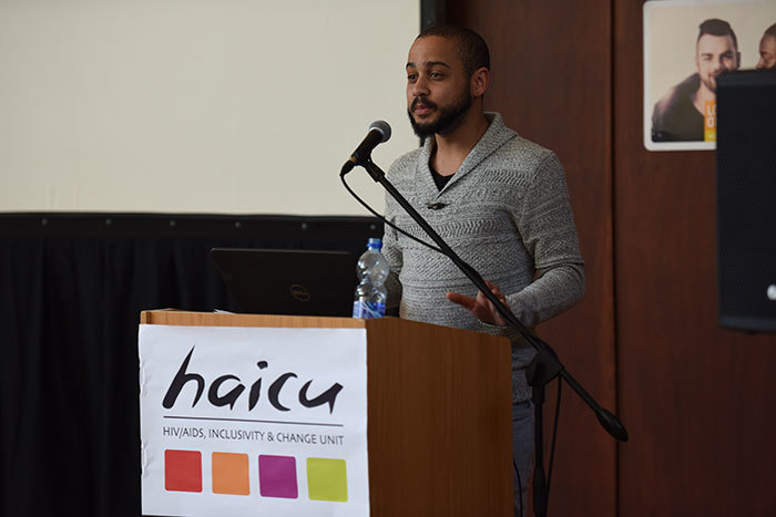 Keenan Hendrickse, speaker for the UCT student parliament, suggesting at the day-long HAICU seminar that any policy on sexuality should be guided by a commitment to be human-centred rather than technocratic, and any response should adhere to the principle of "nothing about us, without us" in order to ensure adequate student participation.