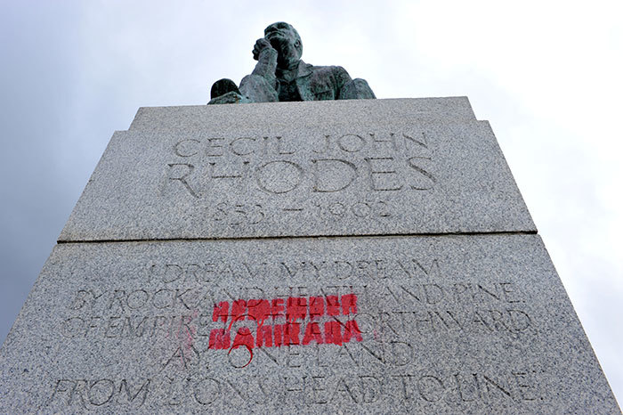 The statue of Cecil John Rhodes on UCT's upper campus has been the subject of much debate – and defacement. For some, it's a symbol of imperialism and a marker of what remains untransformed about UCT. For others, it's an undeniable part of the university's past.