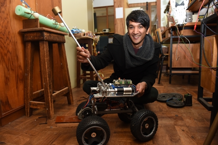 Tail up: Dr Amir Patel, a robotics designer in electrical engineering, is one of six UCT recipients of a Claude Leon Merit Award.