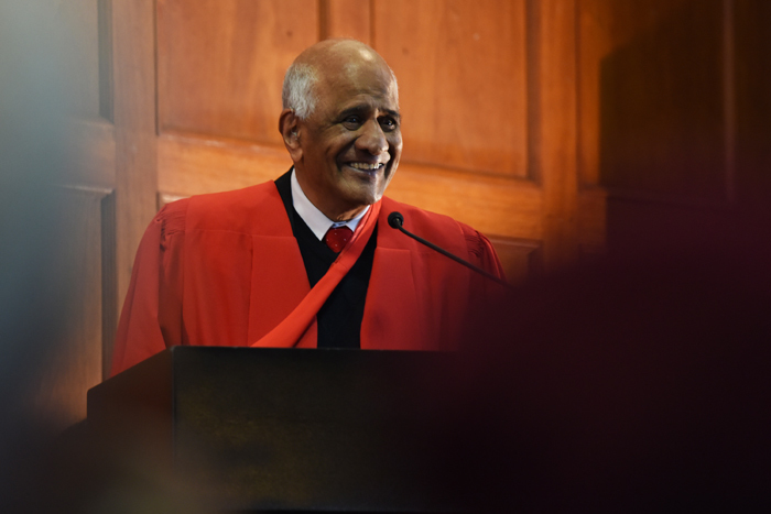 Former Constitutional Court judge Zak Yacoob addressed the first of the humanities graduation ceremonies in June.
