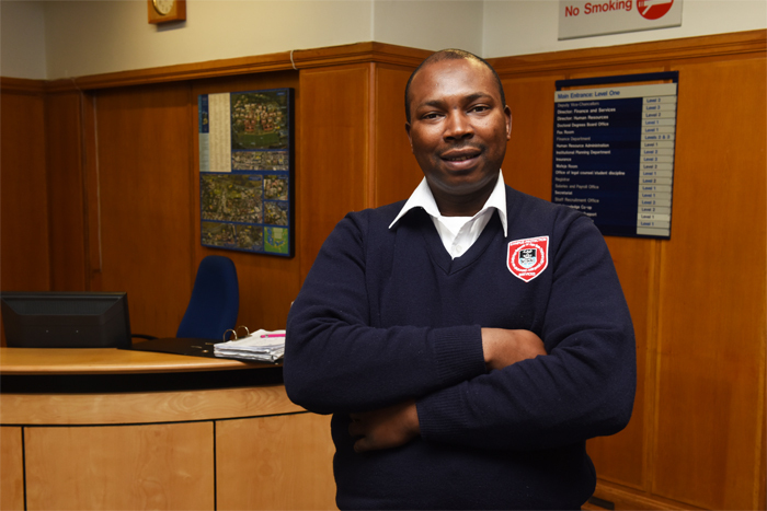Makhi Vincent Rala has worked as a CPS officer at UCT since 2002. He is known as the personable and generous personality that helps everyone entering the Bremner building.