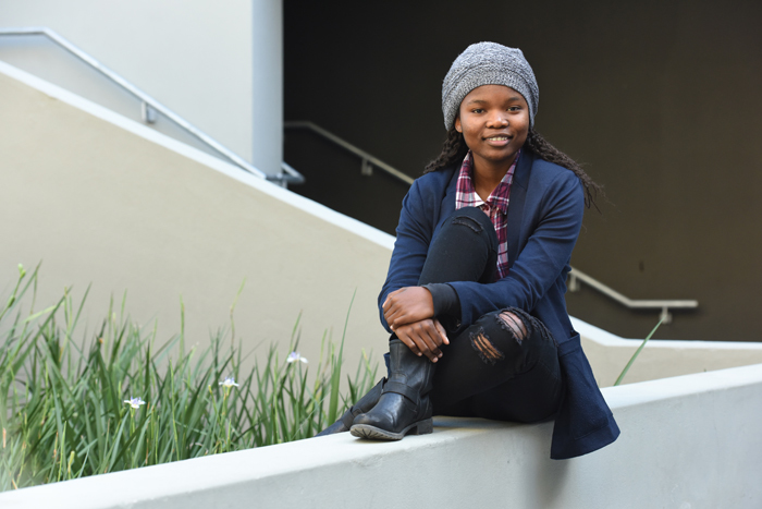 Nelsy Mtsweni, a first-year BSc geomatics student, aspires to serve people and the nation.