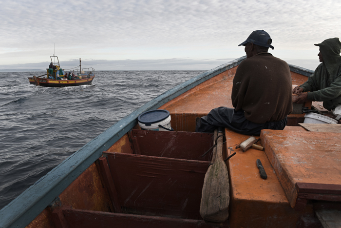 The Abalobi suite of mobile apps is transforming the small-scale fisheries sector at governance and value-chain levels. <b>Photo</b> Michael Hammond.