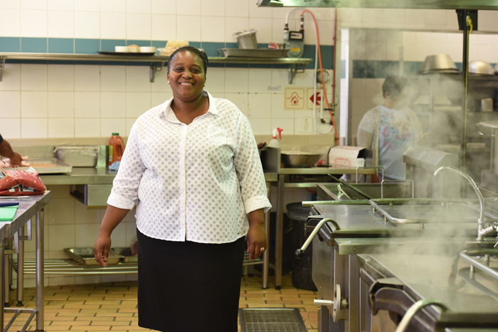 Sheila Diwu, assistant catering manager at Leo Marquard Hall residence, believes that love and care are the&nbsp;staples of any student's diet.