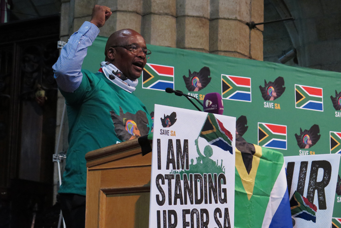 UCT's Chair of Council, Sipho Pityana, gave the keynote address at Save South Africa's people's assembly, which has been dubbed 'the real SONA'.