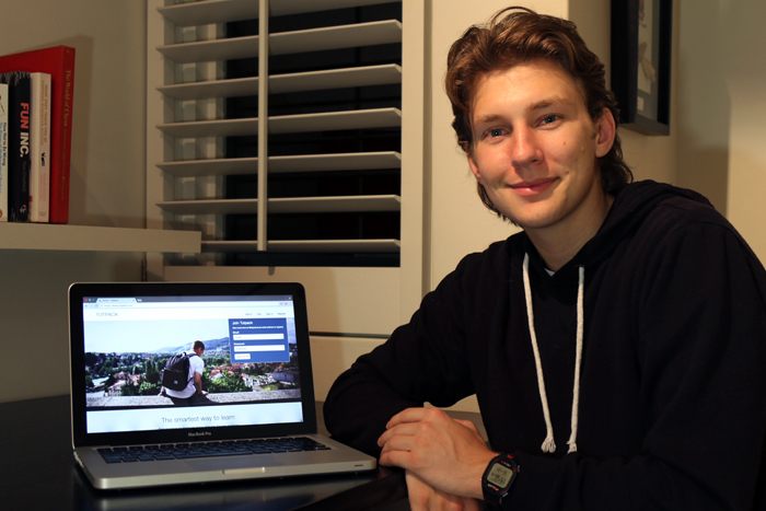 ​​​​​​​Third-year actuarial science student Tom Masojada, co-founder of the Tutpack tutoring platform.