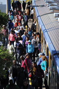 <b>On the go</b>: A large portion of Cape Town's population relies solely on public transport.