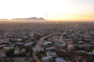 The overflow of urban migration in Cape Town. Photo by Bruce Sutherland of the City of Cape Town.