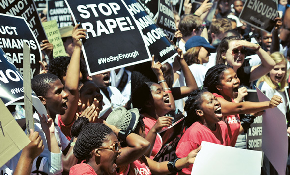 UCT gathered en masse in February 2013 to demand an end to systemic violence against women, following the brutal rape and murder of teenager Anene Booysen.