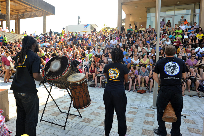 Beat goes on: The Semester Study Abroad programme at UCT welcomed 635 international students who hailed mostly from North America, Europe and Australia to UCT at a mass drumming event. Study Abroad is a popular option for students from those countries.