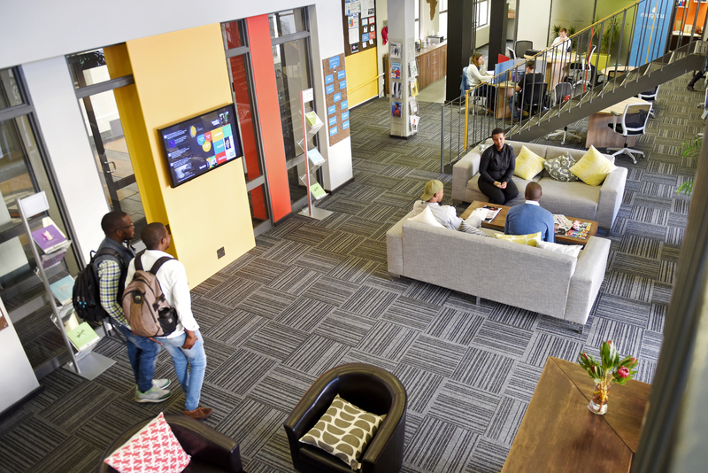 Students in the UCT Graduate School of Business’s MTN Solution Space, a platform for students, entrepreneurs, researchers, faculty and innovative partners to envision, build and scale new solutions.