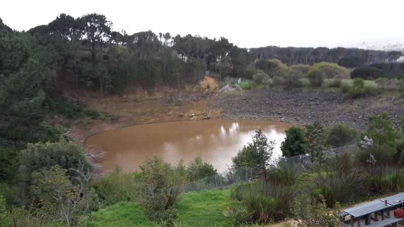 Regrettably, the storage dam on upper campus of UCT is near empty following years of neglect. 