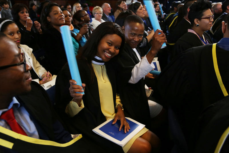 Graduation day for the Faculty of Commerce: some of these students may soon benefit from the recent investment funding received by UCT’s African Institute of Financial Markets and Risk Management. Photo Je’nine May.