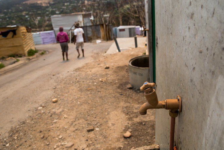 A tap inside the Imizamo Yethu informal settlement in Hout Bay. <b>Photo</b> Ashraf Hendricks.