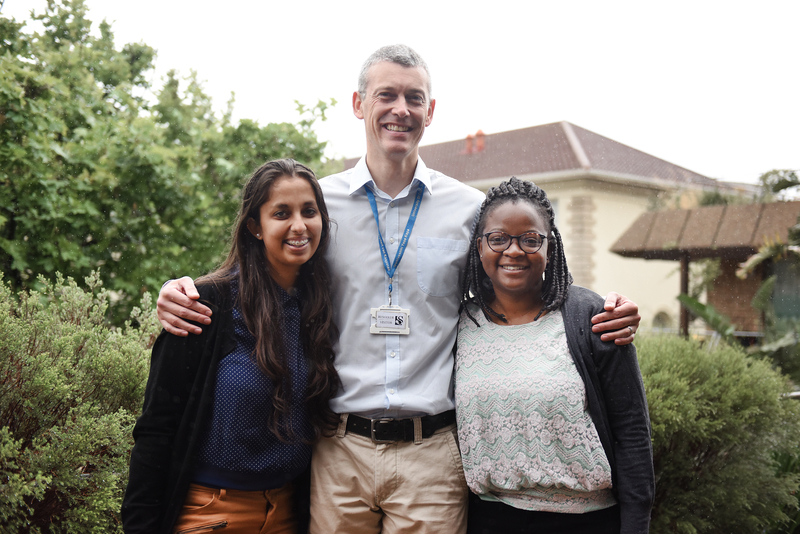 Associate Professor Stevan Bruijns, and two undergraduate health science students, Suniti Sinha (left) and Mmapheladi Mosly Maesela (right) found that one out of six African emergency medicine publications was cost-prohibitive.