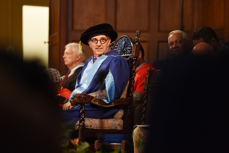 Vice-Chancellor Dr Max Price presiding at the business science graduation ceremony on 10 April, which wrapped up UCT’s seven-day graduation season. It was the last big graduation for Price who ends his term at the end of June.