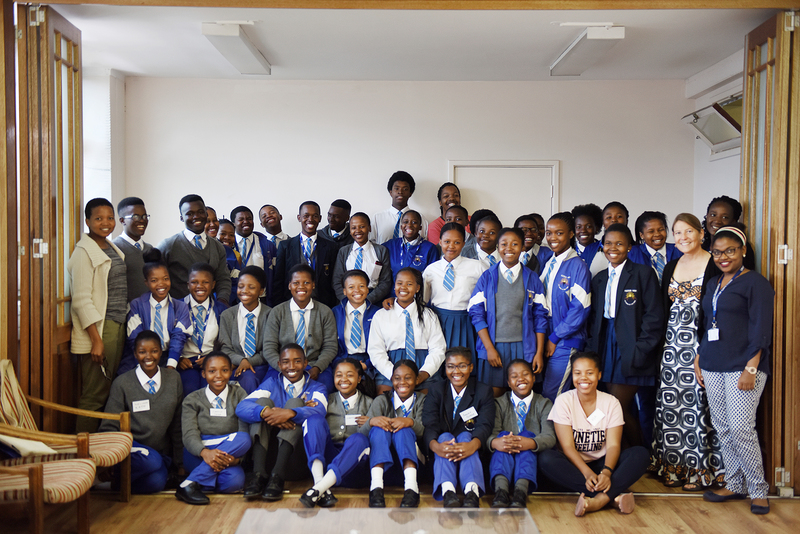 The 40 grade 11 learners from Gugulethu’s Fezeka High School who took part in the recent maths boot camp.