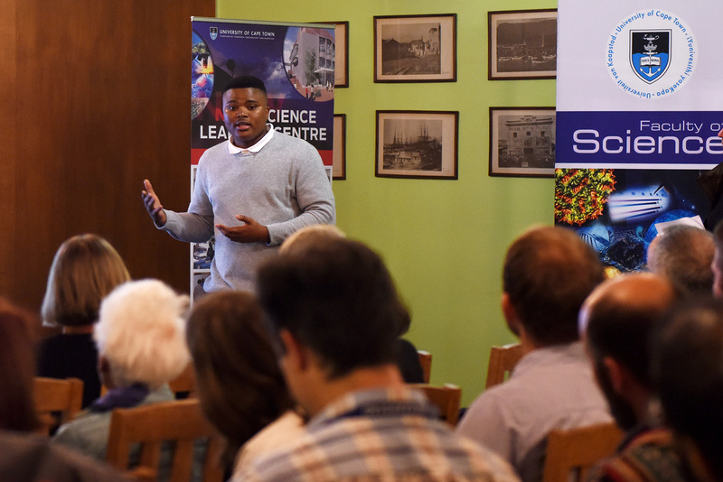 Intelligence is not just about genetics but also influenced by mindset, said mathematician Mashudu Mokhithi at the Pint of Science events at the UCT Club.