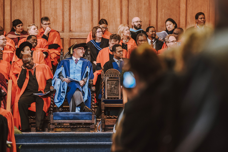 Outgoing VC Dr Max Price officiated at his last graduation ceremony this morning, receiving a standing ovation from graduands, their families and UCT academic staff on the platform.