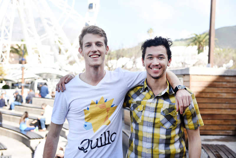 The Quillo team: Tamir Shklaz (left), founder and business lead, and Tristan Brandt, tech lead.