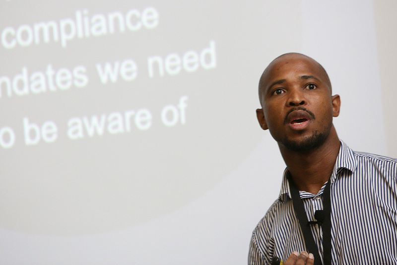 Sikhumbuzo Mthombeni, a security technical architect at Dimension Data, discussed the protection of personal and corporate data.