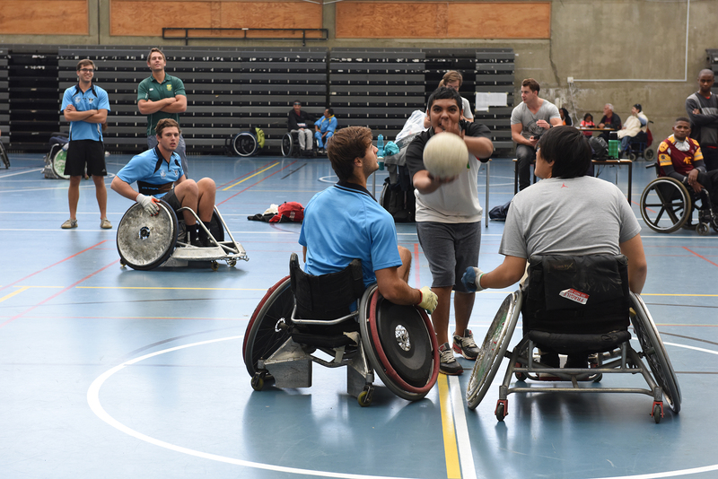 Students and staff are invited to enter a team for Saturday’s Wheelchair Rugby Tournament, which is open to everyone.