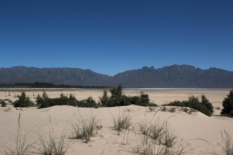 An empty Theewaterskloof Dam in February 2018, at the height of the drought that threatened Cape Town’s water supply.