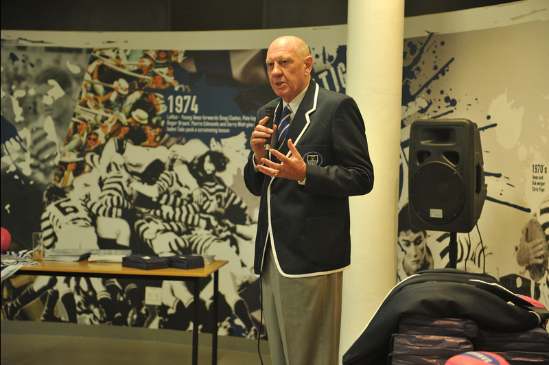 UCT alumnus and former Coca-Cola chief executive Neville Isdell at the launch of the university’s Neville Isdell Rugby Centre in 2014.