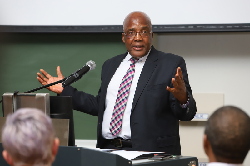 Health minister Dr Aaron Motsoaledi delivered the third annual Steve Lawn Memorial Lecture at UCT.