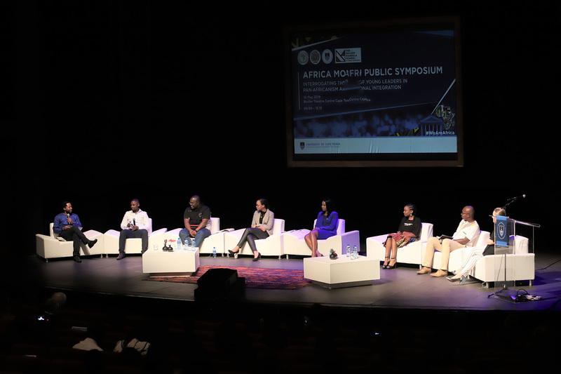 A panel of academic experts discuss African integration and the free movement of people during the Africa Day Symposium at the Baxter Theatre on Friday, 10 May.