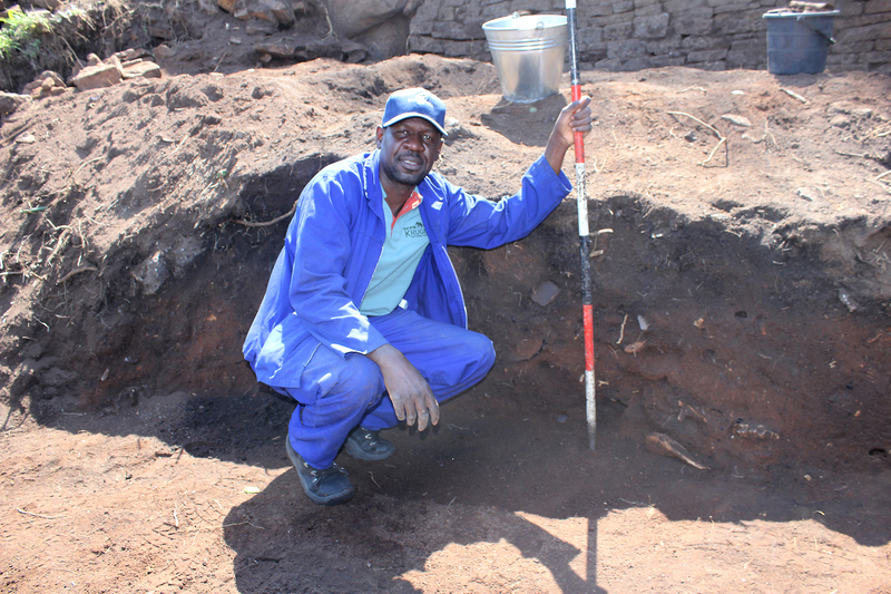 Prof Shadreck Chirikure at work at Great Zimbabwe, the topic of two prize-winning research papers in Antiquity. <b>Photo</b>&nbsp;Supplied.