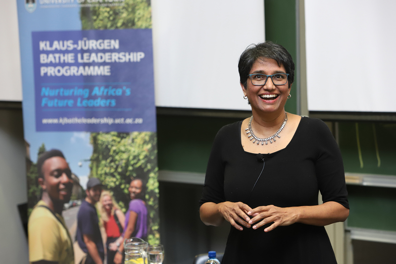 Feminist and human rights activist Pregs Govender delivers the Klaus-Jürgen Bathe (KJB) Inaugural Leadership Lecture on 1 August, the first of a series of UCT events to mark Women’s Month.