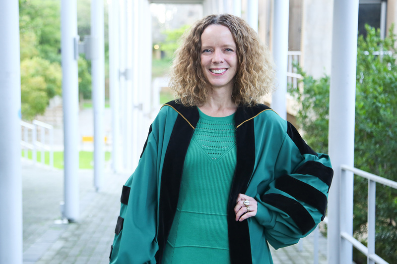Professor Rebecca Ackermann delivering her inaugural lecture on 14 August. Her research explores evolutionary process – specifically how gene flow, drift and selection interact to produce skeletal diversity through time.