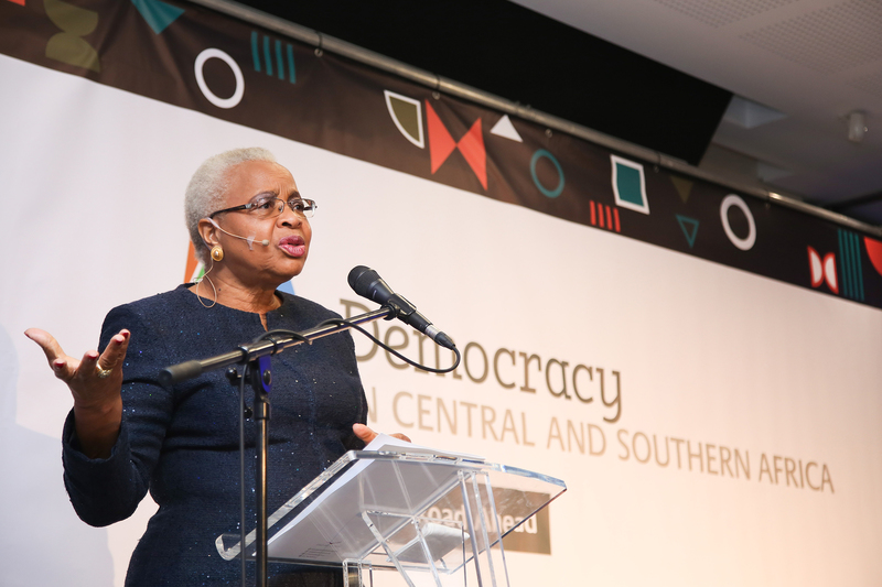 UCT chancellor, Mrs Graça Machel, says democracy in Central and Southern Africa faces serious challenges. 