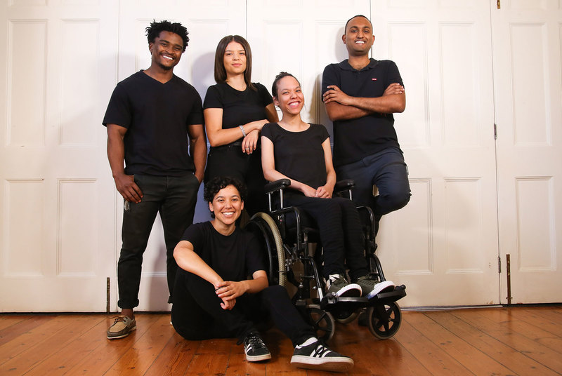 Just before ending his final year at UCT, Paveshan (far right) joined fellow students for a photoshoot for the 2020 cover of “Campus Life”. <b>Photo</b> Je’nine May.