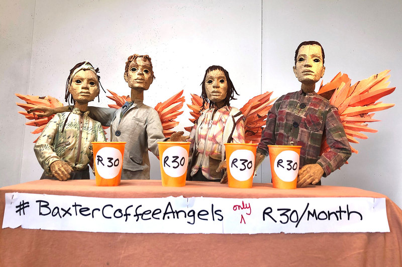 Theatre-goers can buy the Baxter a cup of coffee every month, thereby contributing R360 per year per person to ensure its sustainability.