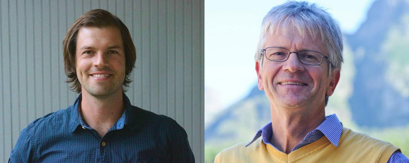 Dr Christopher Trisos (left) and Prof Harald Winkler (right) are both associates of UCT’s African Climate & Development Initiative. <b>Photos</b> Andrea Koris / Supplied.