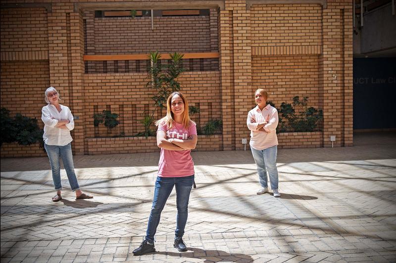 Virtual Summer School’s trio of project managers (from left) Dr Medeé Rall, Bronwyn Geldenhuys and Arlene Bowers.