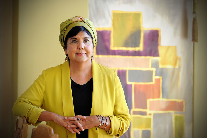 While she didn’t identify with UCT as a student, Zubeida Jaffer always acknowledges some of the academics she benefitted from, such as Keith Gottschalk and Mary Simons. <b>Photo</b> Lerato Maduna.