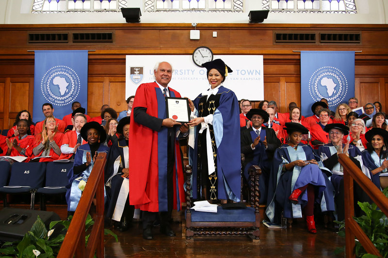 UCT Chancellor Dr Precious Moloi-Motsepe conferred more than 100 doctorate degrees and seven honorary doctorates at Friday’s graduation ceremonies. 