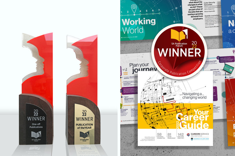 UCT’s Careers Service was awarded trophies for the 2022 “Career Guide” at the annual South African Publication Forum Awards.