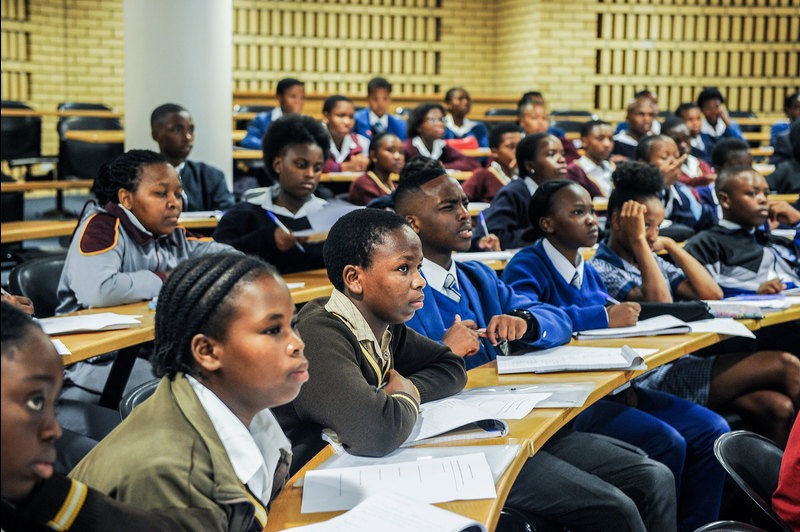 100UP learners listen with rapt attention to the lectures on science and forensic pathology presented at the Saturday Summer School.