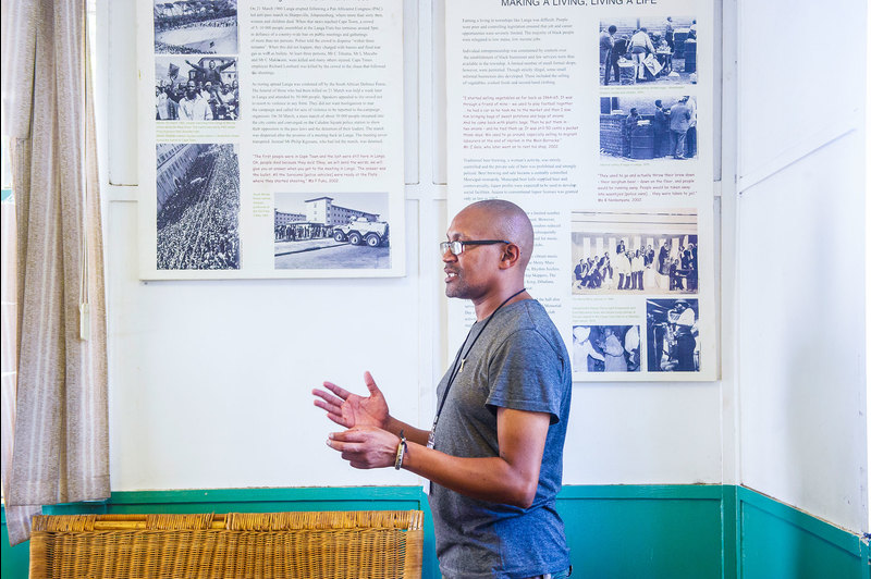 Langa Heritage Museum curator, Thami Sijila, hosts several tours, educational programmes and history lessons at the museum.